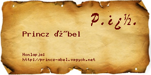 Princz Ábel névjegykártya